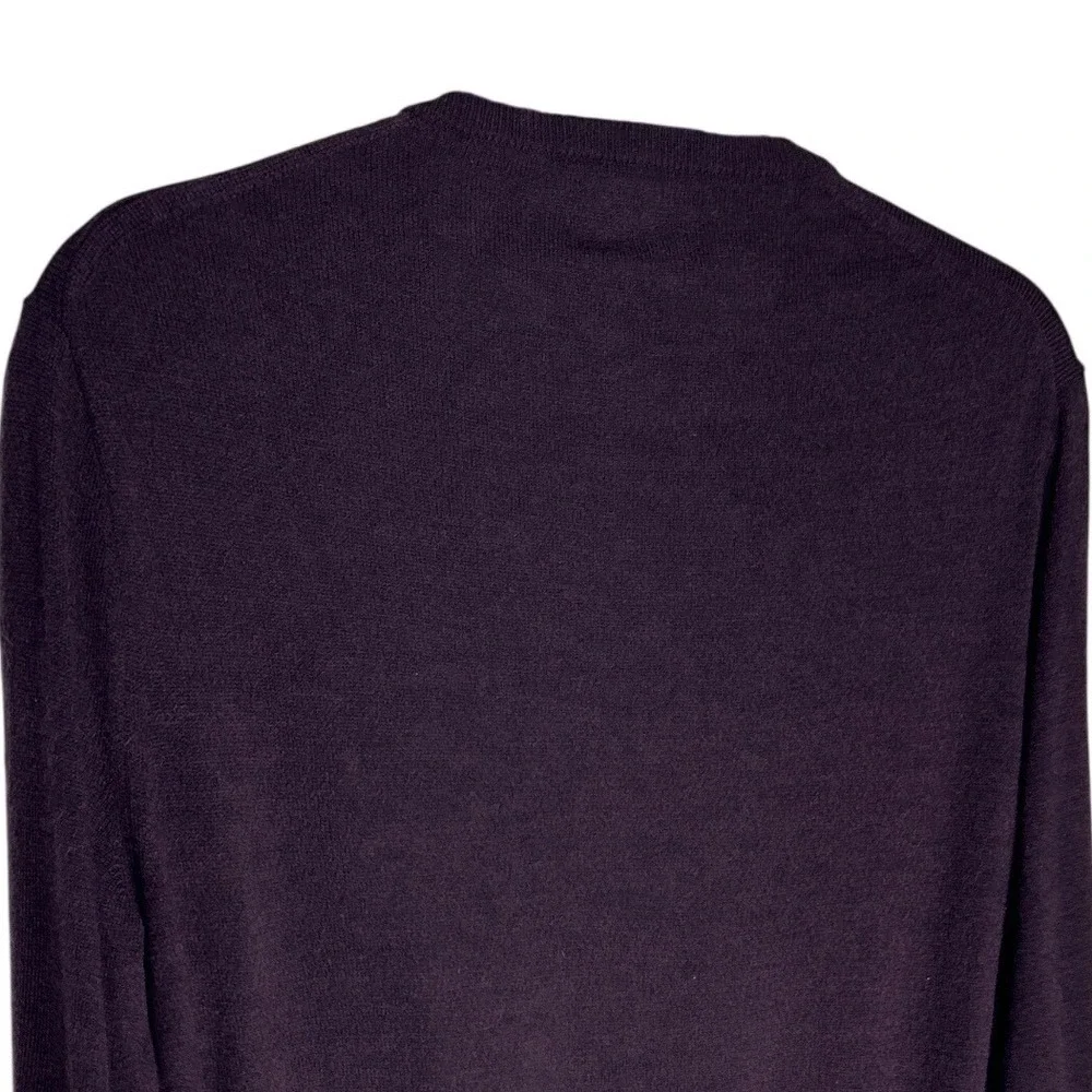 J.Crew Merino Wool Blend Long Sleeve Crewneck Sweater Plum Purple Size Medium